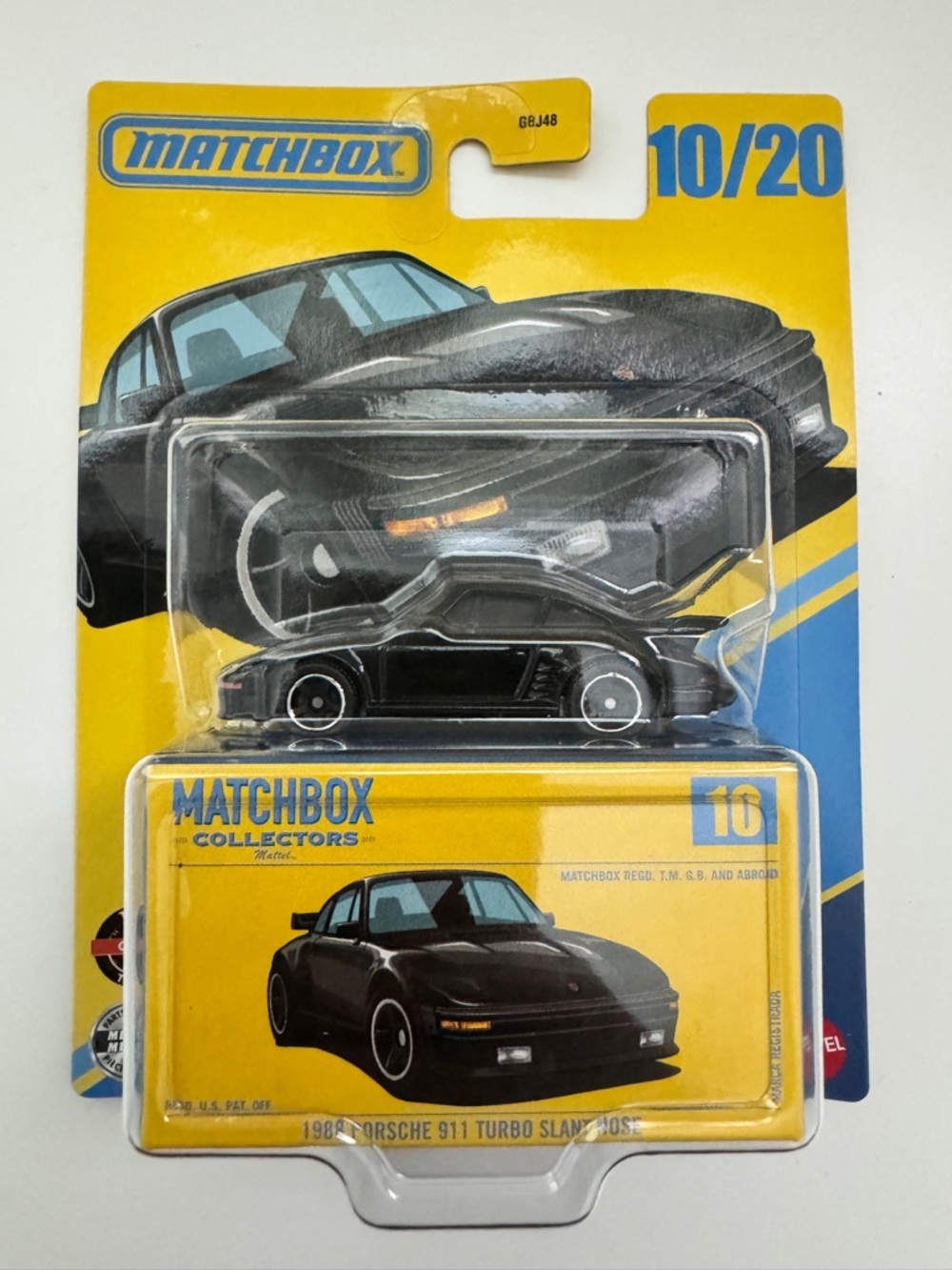 Matchbox Men Other - Black Porsche 911 Turbo Toy Car